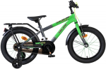 Lisaratastega laste jalgratas, laste Volare Thombike CB OJB, roheline v./hall v., 16"