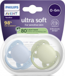 Luttide komplekt Philips Avent Ultra Soft, 0 kuud, sinine v./roheline v.