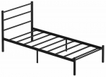 Voodi &uuml;hekohaline Kalune Design Basic, 90 x 200 cm, must v., ilma madratsita, p&otilde;hjalippidega