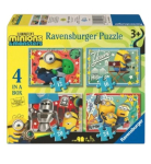 Pusle 4in1 Ravensburger Minions, 19 cm x 14 cm, 72 tk