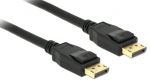 Juhe Delock Displayport / Displayport Display port male, Display port male, 2 m, must v.