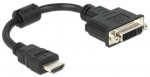 Adapter Delock HDMI to DVI-D HDMI male, DVI-D female, 0.2 m, must v.