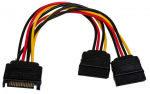 Adapter Akyga SATA x 2, SATA, 0.15 m