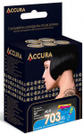 Printerikassett Accura AC-H703XLC, mitmev&auml;rviline