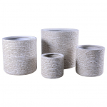 Lillepott Domoletti LT13963-4S, keraamiline/savi, hele pruun