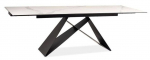 Laud pikendatav Modern Westin II, valge v./must v., 160 - 240 cm x 90 cm x 76 cm