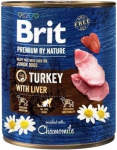 M&auml;rg koeratoit Brit Premium By Nature Turkey With Liver, kalkun, 0.8 kg
