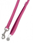 Koera rihm Zolux Mac Leather 435169FUS, roosa, 1.2m x 2.5cm