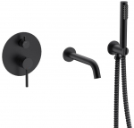 Peidetud vannitoa segisti Besco Veo In-Wall, must