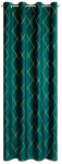 &Ouml;&ouml;kardin ZKFI-05, kuld v./tume t&uuml;rkiissinine v., 140 cm x 250 cm