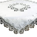 Laudlina ruudukujuline G01-01, valge v., 150 x 150 cm