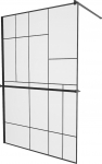 Du&scaron;isein Mexen Kioto+ Walk-In, 120 cm x 200 cm, must