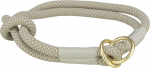 Kaelarihm koertele Trixie Soft Rope, hall v./helehall v., 550 mm x 10 mm, L/XL