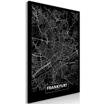 Reproduktsioon Artgeist Dark Map of Frankfurt N8674-S, 20 cm x 30 cm