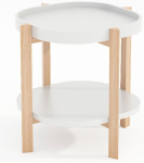 Kohvilaud Home4you Norah, valge v., 40 cm x 40 cm x 60 cm