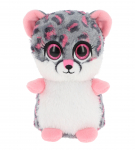 Pehme m&auml;nguasi leopard Keel Toys Motsu, valge v./hall v., 14 cm