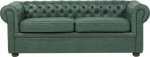Diivan Beliani Chesterfield, roheline v., 76 x 195 cm x 70 cm