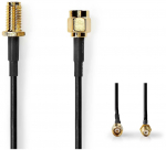 Kaabel Nedis SMA Female, SMA Male, 5 m, must v.