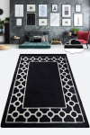 Koridorivaip Conceptum Hypnose Bague Black, valge/must, 300 cm x 80 cm