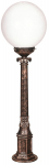 Vabalt seisev v&auml;lisvalgusti Opviq BSU-68160-BKR-M3-BOP, 60W, E27, IP65, pronks v./pruun v., 25 cm x 95 cm