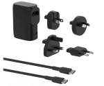 Reisilaadija Belkin BoostCharge Hybrid, USB Type C/1 x USB 2.0 Type-A, must v., 25 W