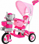 Kolmerattaline jalgratas SporTrike Happy Elephant, roosa v.