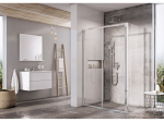 Du&scaron;&scaron;uksed Ravak Blix Slim BLSDP2-110, 110 cm x 195 cm, alumiinium/l&auml;bipaistev