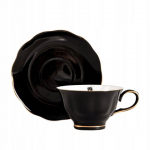 Tass alustassiga Homla Barik 750465, must v., 0.15 l