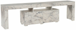 TV-laud Nordure Enclave, valge v./hall v., 31.3 cm x 180 cm x 50 cm