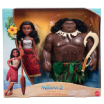 Kujukeste komplekt Mattel Disney Princess Vaiana 2 Vaiana & Maui, 2 tk, mitmev&auml;rviline