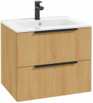 Vannitoakapp valamuga Deftrans Natur, pruun v./valge v., 46 cm x 61 cm x 50 cm