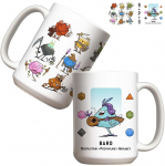 Tass Molom RPG Bard, valge/mitmev&auml;rviline, 0.440 l