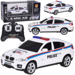 Rc politseiauto BMW X6, 1:24, valge