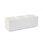 Veemahutiga pott Lamela, plastik, 90 cm x 30 cm, &Oslash; 90 cm, valge v.