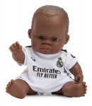 Beebinukk Miniland Real Madrid African Boy, 21 cm, pruun v.