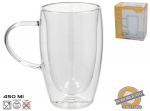 Topeltseinaga klaasist tass Kitchen&GO, l&auml;bipaistev v., 0.45 l