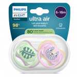 Luttide komplekt Philips Avent Ultra Air Animals, 6+ kuud, roheline v./roosa v.