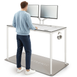 Arvutilaud reguleeritava k&otilde;rgusega Desktronic HomeMax, 160 cm x 80 cm, 74 - 119 cm, valge v.