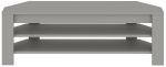 TV-laud Kalune Design Corner, hall v., 30 cm x 120 cm x 40 cm