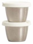 Toiduainekarbi komplekt Homla Mollis Basic 243922, 0.07 l, 6.5 cm x 6.5 cm, valge v./h&otilde;be v., 2 tk