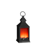 Dekoratsioon ''Latern'' Luca LED-valgustusega, 24.5 cm, must v.