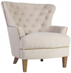 Tugitool Home4you Holmes 20182, hele pruun v., 79 cm x 85 cm x 98 cm