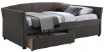 Voodi &uuml;hekohaline Home4you Genesis K288612, hall v., madratsiga, p&otilde;hjalippidega