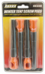 Kinnitused talvetelgile Akara Winter Tent Screw Pegs GWT-001-F4, must v./oranž v.