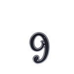 Uksenumber Haushalt NP15080C, 15 cm x 8 cm, plastik, h&otilde;be/must