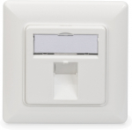 V&otilde;rgutoode Digitus Wallplate for Keystone Modules German type, valge v.