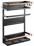 K&ouml;&ouml;gi riiul Maclean Magnetis Shelf MC-910, must v., 34 cm x 11.2 cm x 46.5 cm