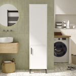 Eraldi seisev vannitoakapp Kalune Design VI1, valge v., 35.5 cm x 45 cm x 173.6 cm