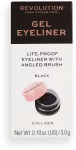 Silmalainer Makeup Revolution London Gel, 3 g, must v.