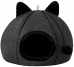 Kassimaja Doggy Kitty Head KITCZA4, must v., 40 cm x 40 cm